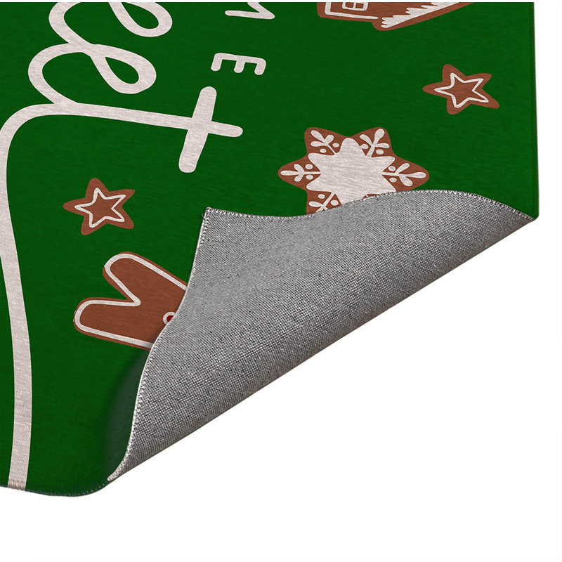 Paillasson Gingerbread, Vert, L 60 po x L 84 po