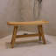 Banc de douche ou banc d'extérieur en teck curviligne Ripley-2088721622-2088721581
