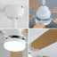 Ventilateur de plafond Mihane avec lumières DEL-1386917482-1386917483