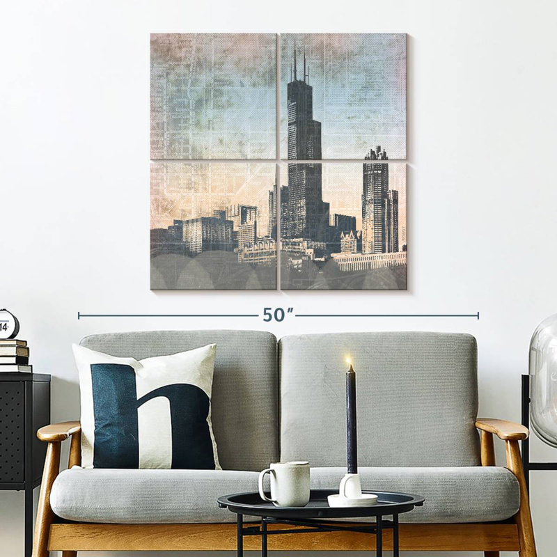 Lilie Chicago Skyline I, H 32 po x l 32 po