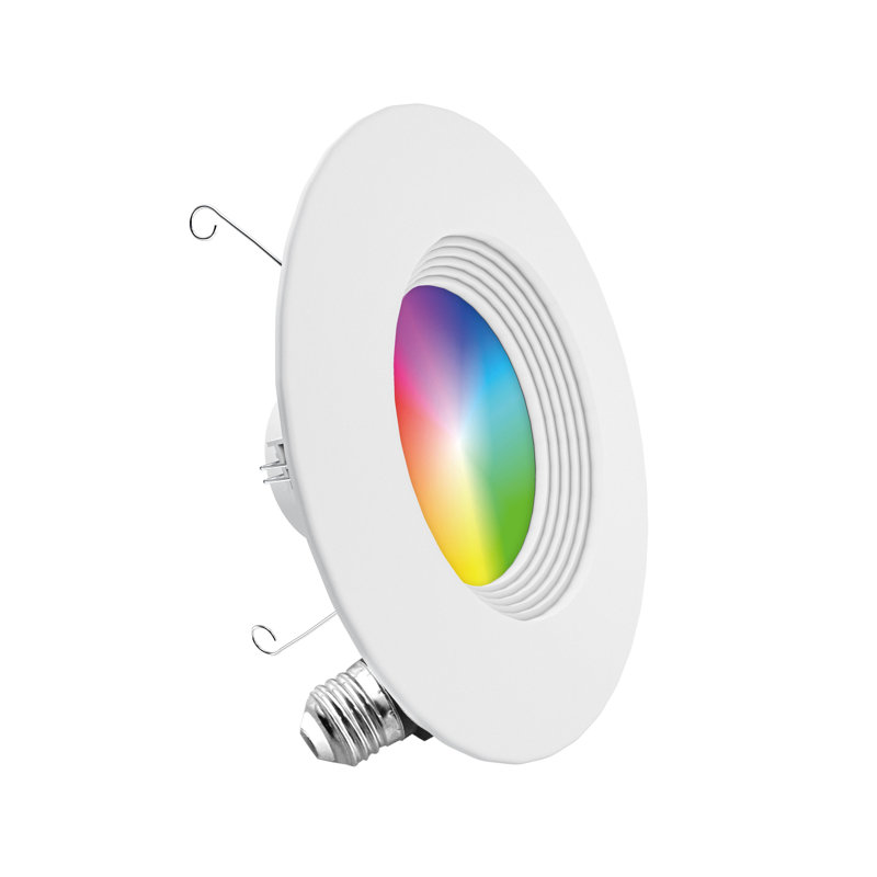 DEL 5 po / 6 po Smart Retrofit, 12 W, blanc à changement de couleur réglable, Wi-Fi activé, à intensité variable