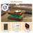 Jetmir Elegant Square Coffee Table with Storage – Modern Unique Design, 16-Color RGB LED Lights, Waterproof & Easy to Clean-625689386