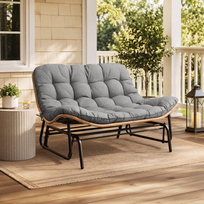 51.97'' Wide Patio Outdoor Glider Chair