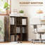 Nine- Shelf 91*29.5*91 cm MDF 1 Piece Cube Storage Rustic Brown Cube Compartments-1360070287