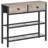 29.5" Narrow Console Table With 2 Fabric Drawers, Small Entryway Table With 3-Tier Storage Shelves, Thin Sofa Table, Side Table, For Living Room, Hallway