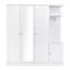 Armoire 4 portes avec tablettes, tiroirs et miroir pleine grandeur-536758938