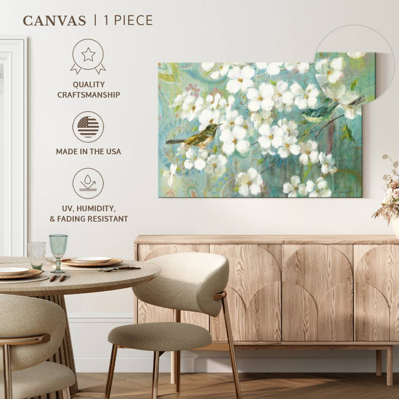 Harnek printemps rêve bleu sarcelle, H 34 po x l 51 po