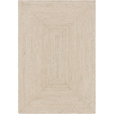 Tapis crème en coton tressé à la main Uhrichsville Southwestern