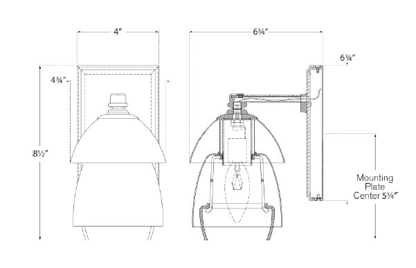 Thomas O'Brien Whitman Small Sconce, Antique Brass