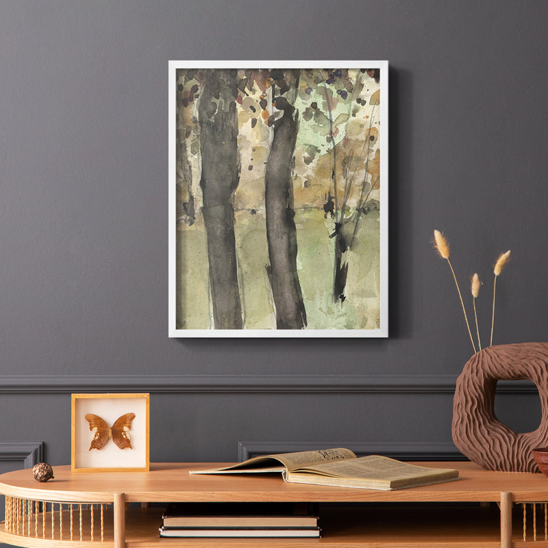 Under the Tree Confetti I, reproduction encadrée - bois massif, Blanc, H 20 po x l 16 po