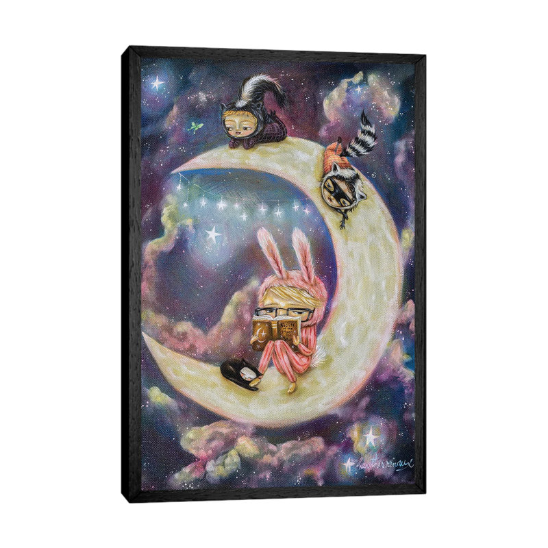 Galaxies Of Imagination by Heather Renaux - Gallery-Wrapped Canvas Giclée on Canvas, Black Floater Framed