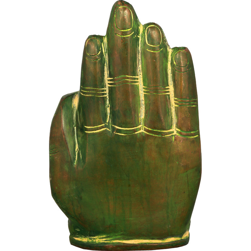 Statue de Lord Ganesha, Or / vert clair