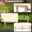 Chaise de terrasse pour terrasse en bois, semi-circulaire