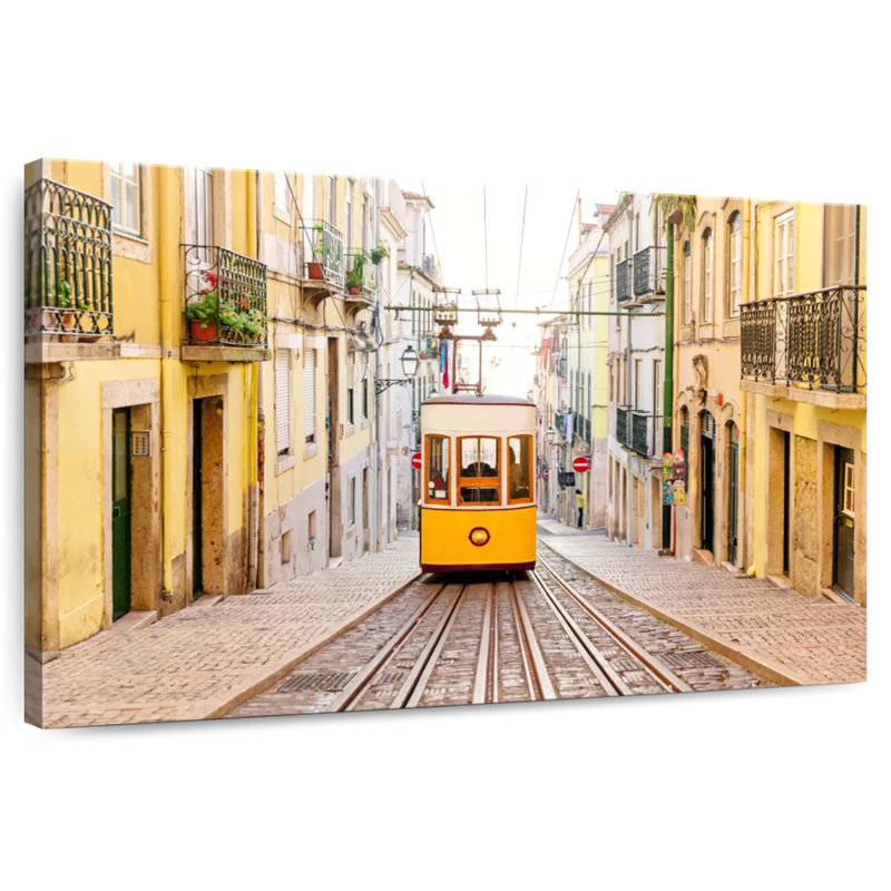 Lisbon Funicular, 32" H x 48" W