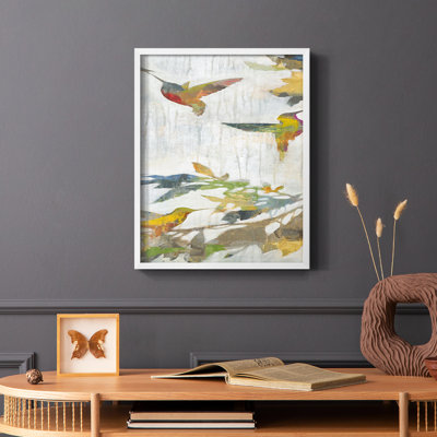 Garden Party V2 Framed Print - Solid Wood