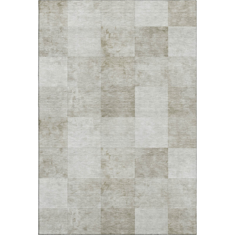 Premium Machine Washable Alijah AMF1255 Geometric Rug, Rectangle 8' x 10'