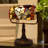 Rosalind Wheeler Tiffany Style Bankers Lamp-Stained Glass Butterfly Design Table or Desk Light LED Bulb Included-Vintage Look Colorful Accent Decor