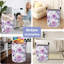 Panier à linge rétro mauve papillon - Grand panier à linge pliable et portable