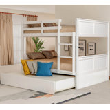 Devante Full Over Full Standard Bunk Bed with Trundle