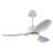 Modern Ceiling Fan With Light, Featuring 3 ABS Plastic Blades, Remote Control Operation, Reversible DC Motor, And Dimmable LED Lighting.-629912540