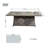 6-Seat Rectangular Fire Pit Table With Ice Bucket-1070367408