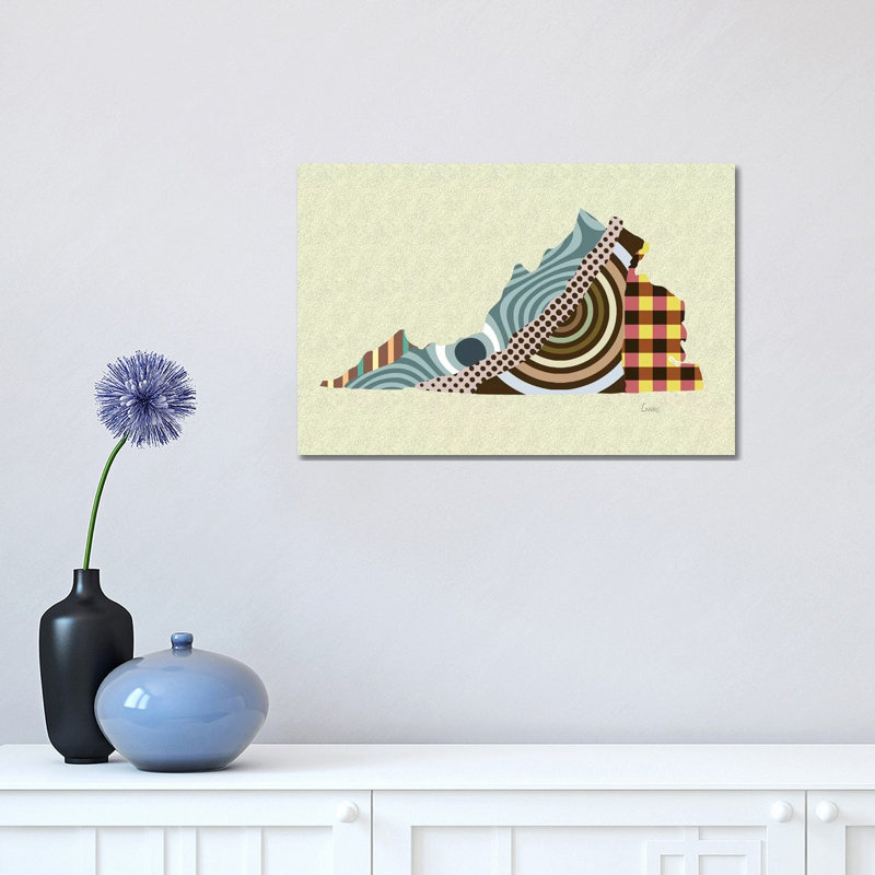 Virginia State - Print on Canvas, Wrapped Canvas, 30.48cm H x 45.72cm W x 1.91cm D