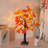24" Fall Lighted Maple Tree Thanksgiving Halloween Decoration Tabletop Fall Tree
