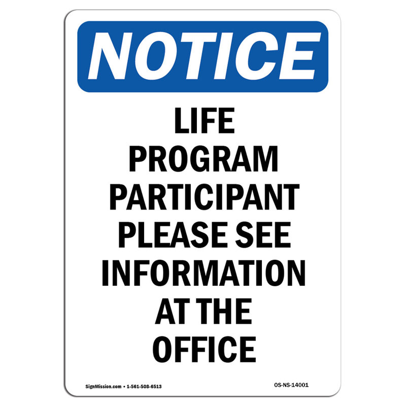 Life Program Participant Please Sign