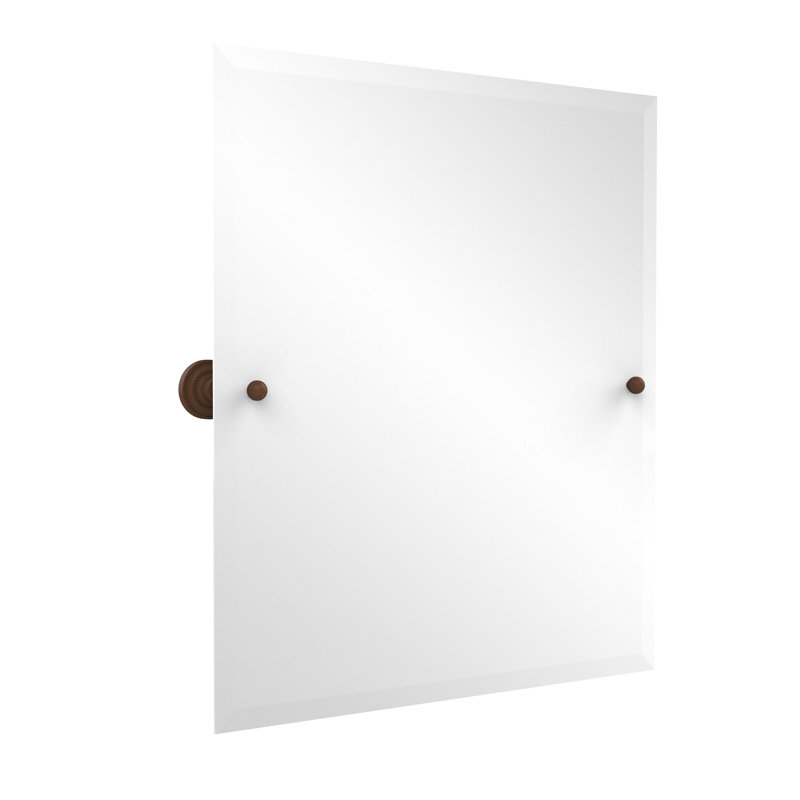 Miroir rectangulaire inclinable 21 "x 26" Dottingham, Bronze antique, 21" H x 26" W