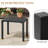 Aluminum Rectangular Side Table-537187136