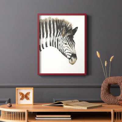 Zebra Stripes Framed Print - Solid Wood