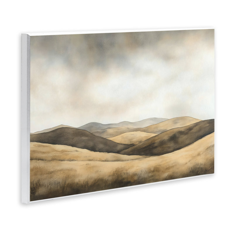 Plaque murale Brown Landscape Hills, design par LSR Creative Studio, H 10 po x l 15 po