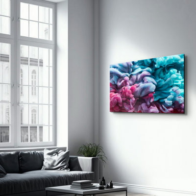 Peinture murale élégante en verre trempé | 100% verre trempé, épaisseur: 0,16 pouce | Imprimé UV pour des couleurs éclatantes et une durabilité | Parfait pour la décoration intérieure et l'esthétique moderne