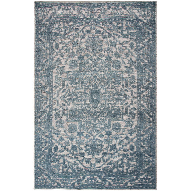 Tapis 100% laine noué à la main, Rectangulaire 2 pi x 3 pi