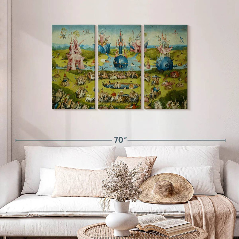 Leisha Le jardin des délices terrestres IV, H 28 po x l 45 po
