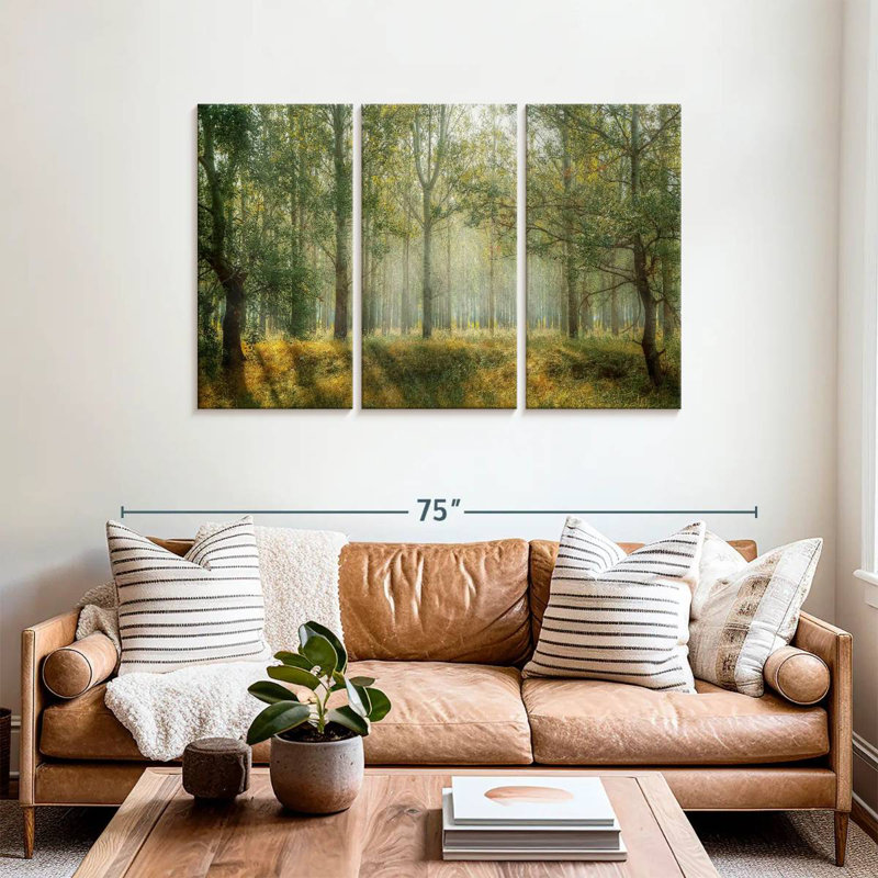 Paysage de forêt verte d'Alvord, H 36 po x l 57 po