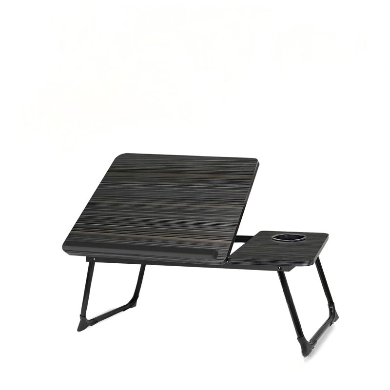 Bureau d'ordinateur portable pour canapé-lit, bureau pour ordinateur portable, support d'ordinateur portable pour bureau, petit bureau d'ordinateur portable réglable, avec porte-gobelet