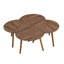 Algodones Solid Wood Three Leg Coffee Table