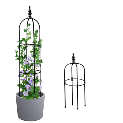 2 paquets de treillis de jardin, cage à tomates pour plantes grimpantes d'extérieur, support à treillis pour plantes grimpantes, support à plantes pour légumes, treillis à fleurs pour plantes pour clématites jasmin à l'extérieur