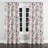 Floral Room Darkening Curtains - Boho Bamawo Grommet Curtain - 1 Panel-729659846-729659841