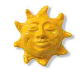 (Paquet de 5) Poignée soleil 1-1 / 8 po jaune