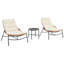Ensemble de conversation pour terrasse 2 personnes avec coussins en polyester et table Sunset-1492405422