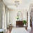 3-Light Flush Mount Ceiling Light With Water Glass, 3.9" Wide, E26 Base-1003406882