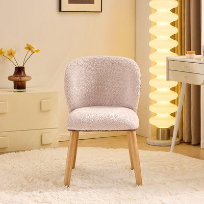 Chaise d'appoint moderne à dossier courbé