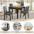 5-Piece Wooden Dining Table Set With 4 Chairs For Dining Room