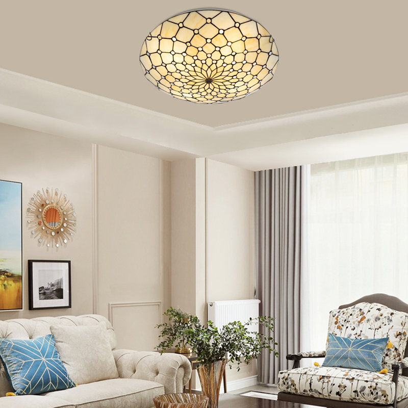 Harpa Glass Flush Mount