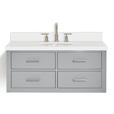Ensemble de meuble-lavabo mural simple 43 po Macmullin