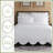 Historic Charleston Charleston Estate Standard Sham, 20 In x 26 In Pillow Cover, Embossed Scalloped Pillow Cover, 100% Cotton Standard Pillow Sham, Single Sham, White-104844992-104844994