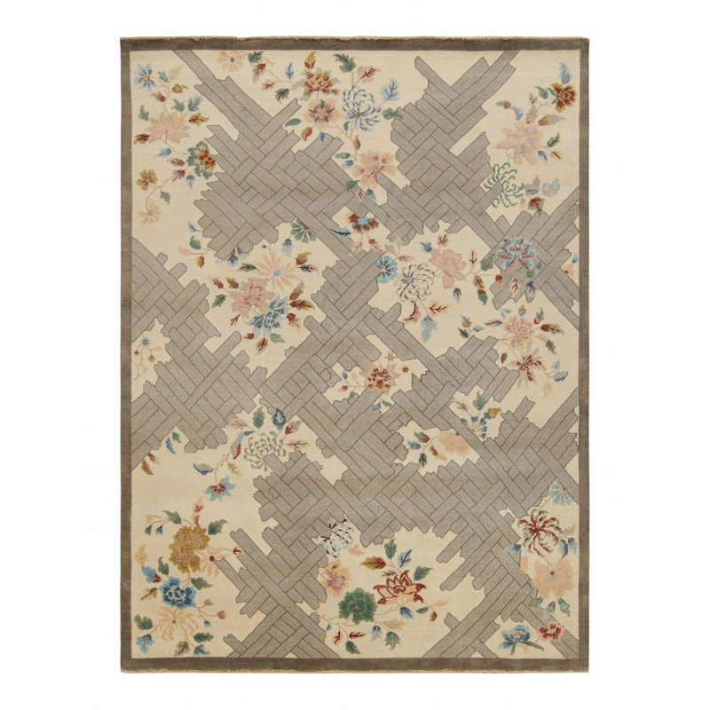 One-of-a-Kind Hand Knotted Area Rug, Rectangle 7'8" x 10'3"