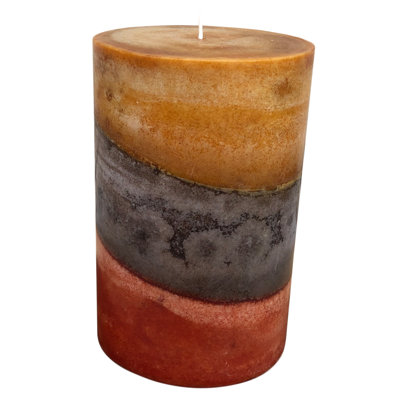 Bazalduan Caramel Apple Scented Pillar Candle